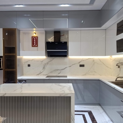 Tủ bếp MDF phủ acrylic An Cường Noline